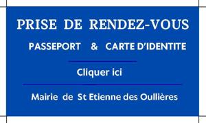 Prise de RDV pour carte d'identité et passeport